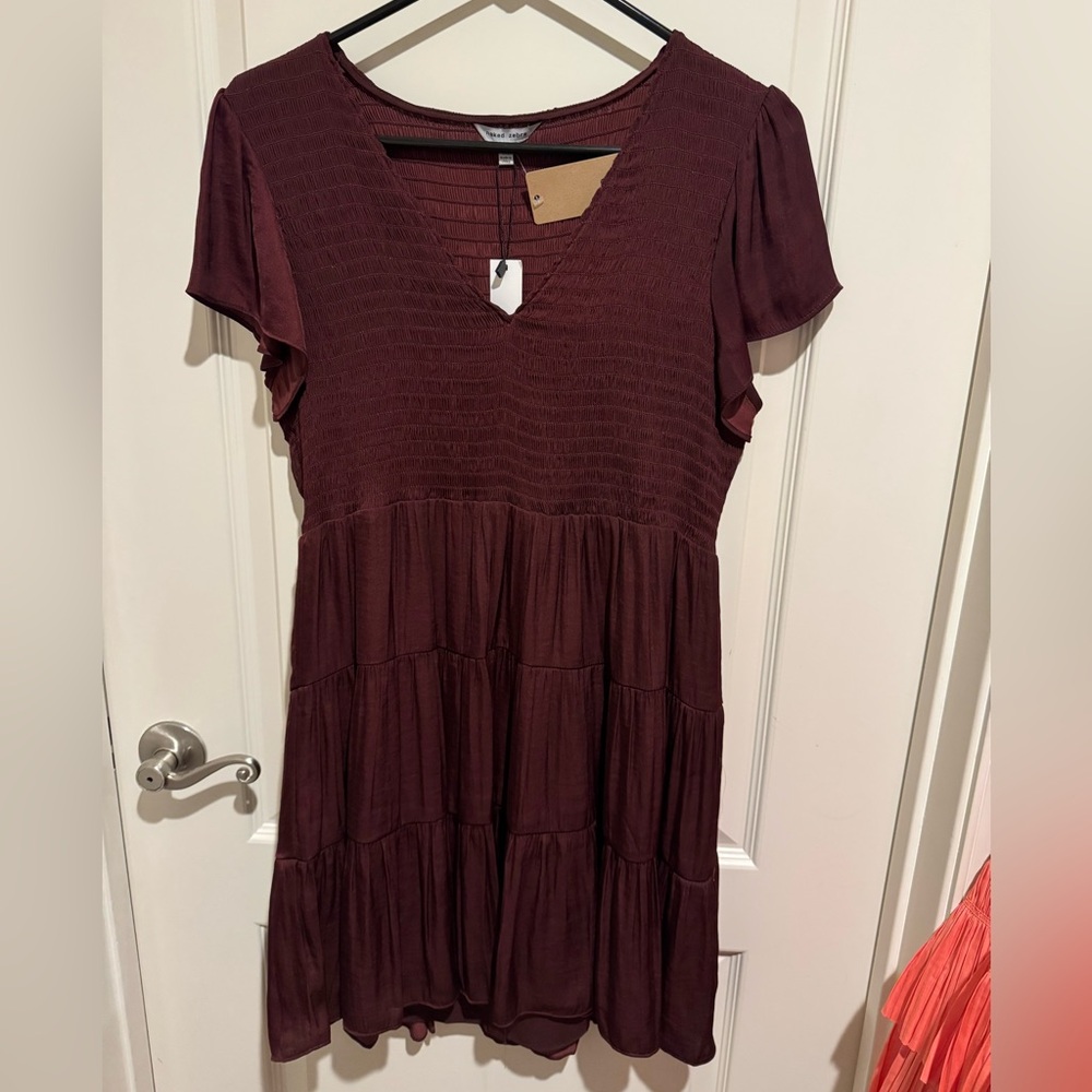 Cute Maroon Dress